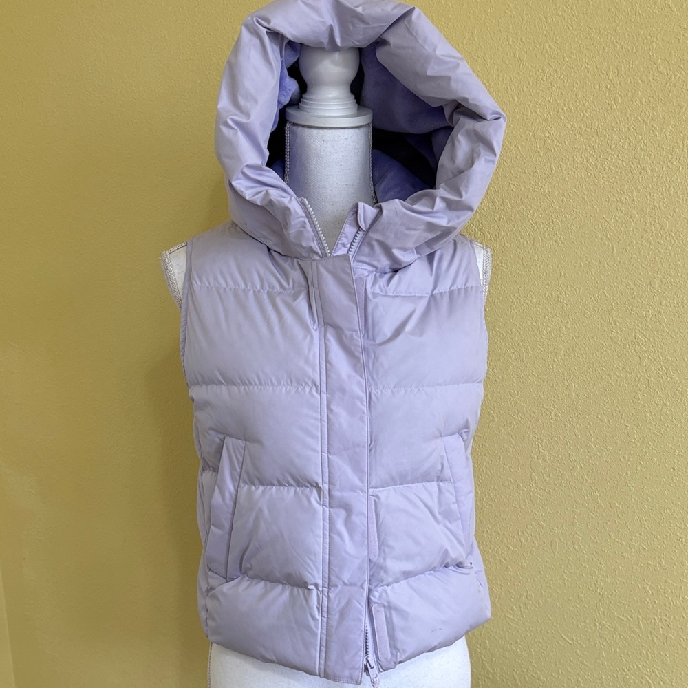 Athleta Light Purple Hooded Girls Vest